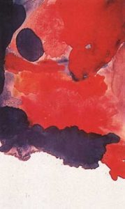 Blue Atmosphere by Helen Frankenthaler, c. 1963. Image c/o Art Docent Program.